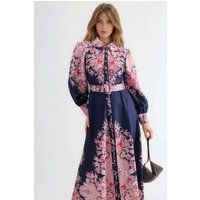 Maxikleid mit ornamentalem Paisleymuster