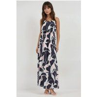 Luftiges Maxikleid mit abstraktem Muster