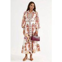 Elegantes Maxikleid mit Paisleymuster