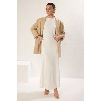 Ärmelloses Minimalistisches Säulen-Maxikleid