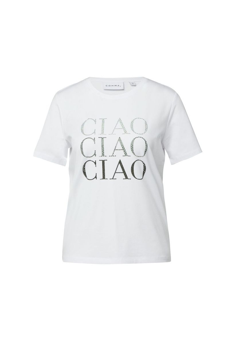 Glitzerndes Ciao Grafik-T-Shirt