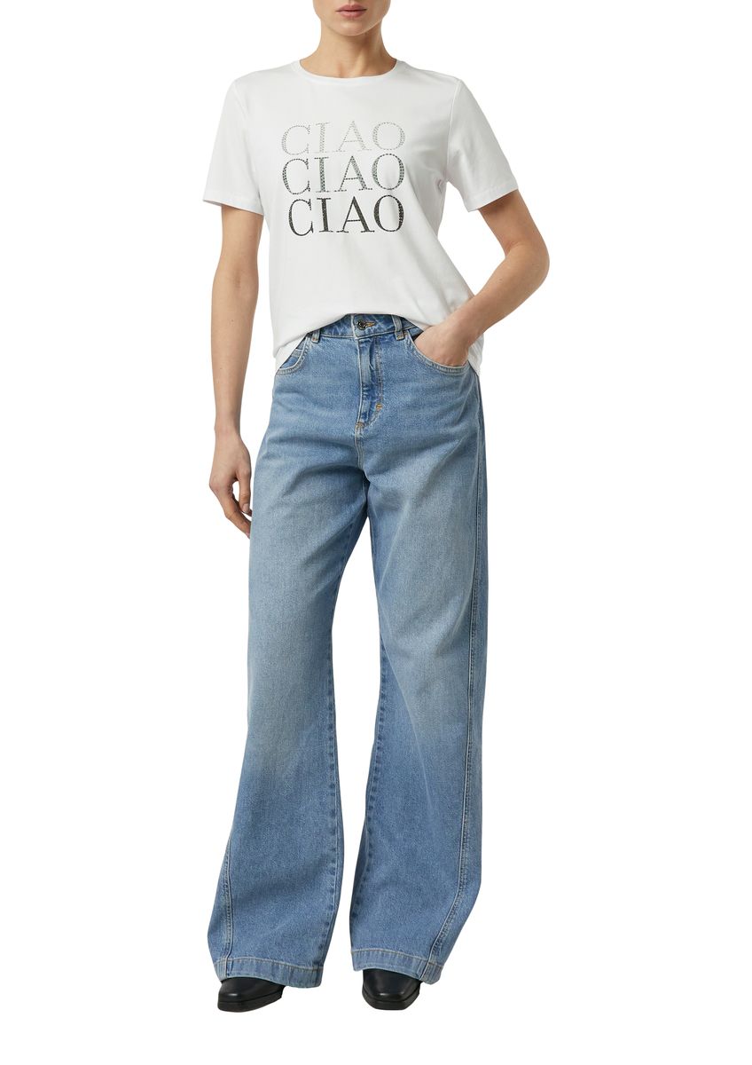 Glitzerndes Ciao Grafik-T-Shirt