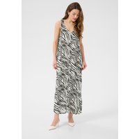 Maxi-Kleid in A-Linie mit Zebradruck