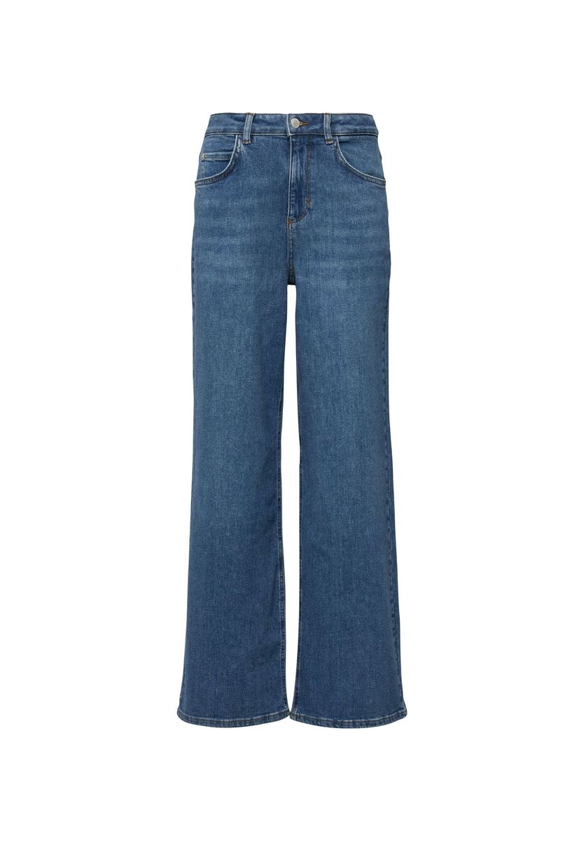 High-Waist Wide-Leg Denim-Jeans
