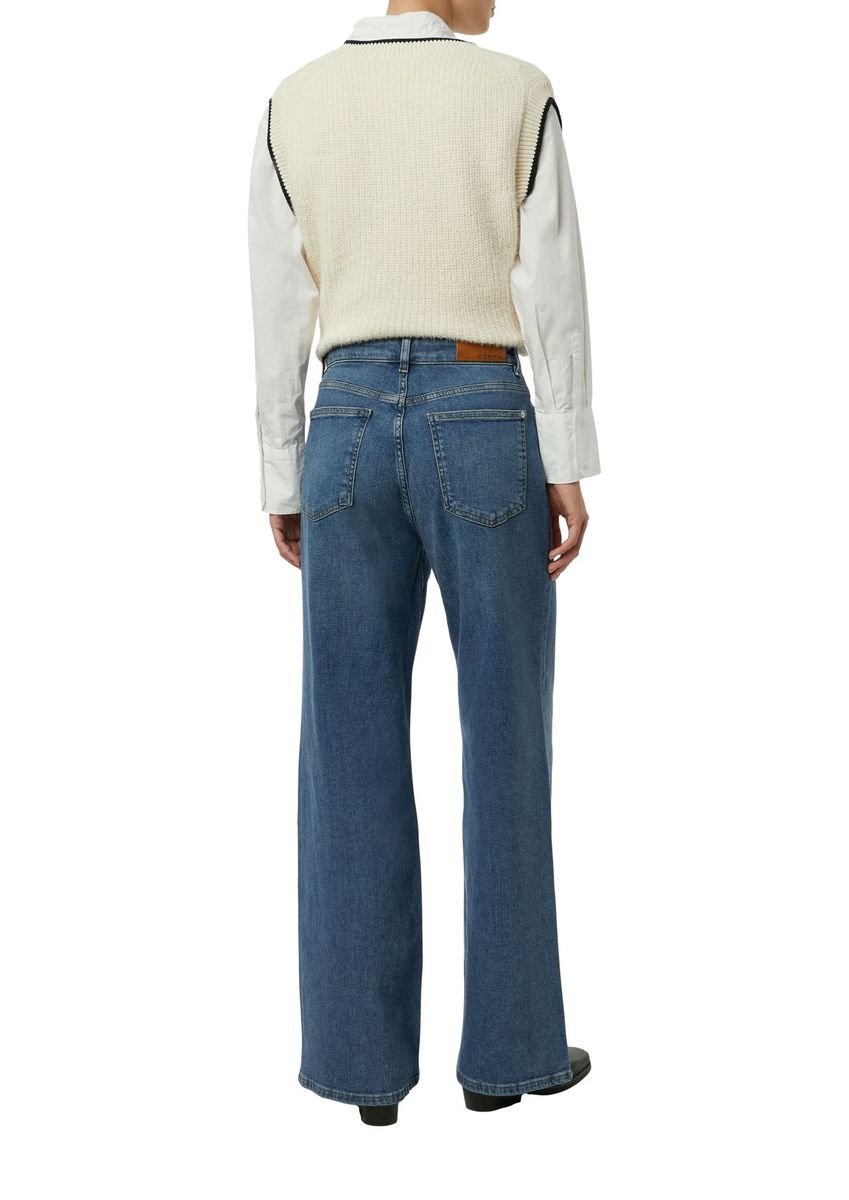 High-Waist Wide-Leg Denim-Jeans