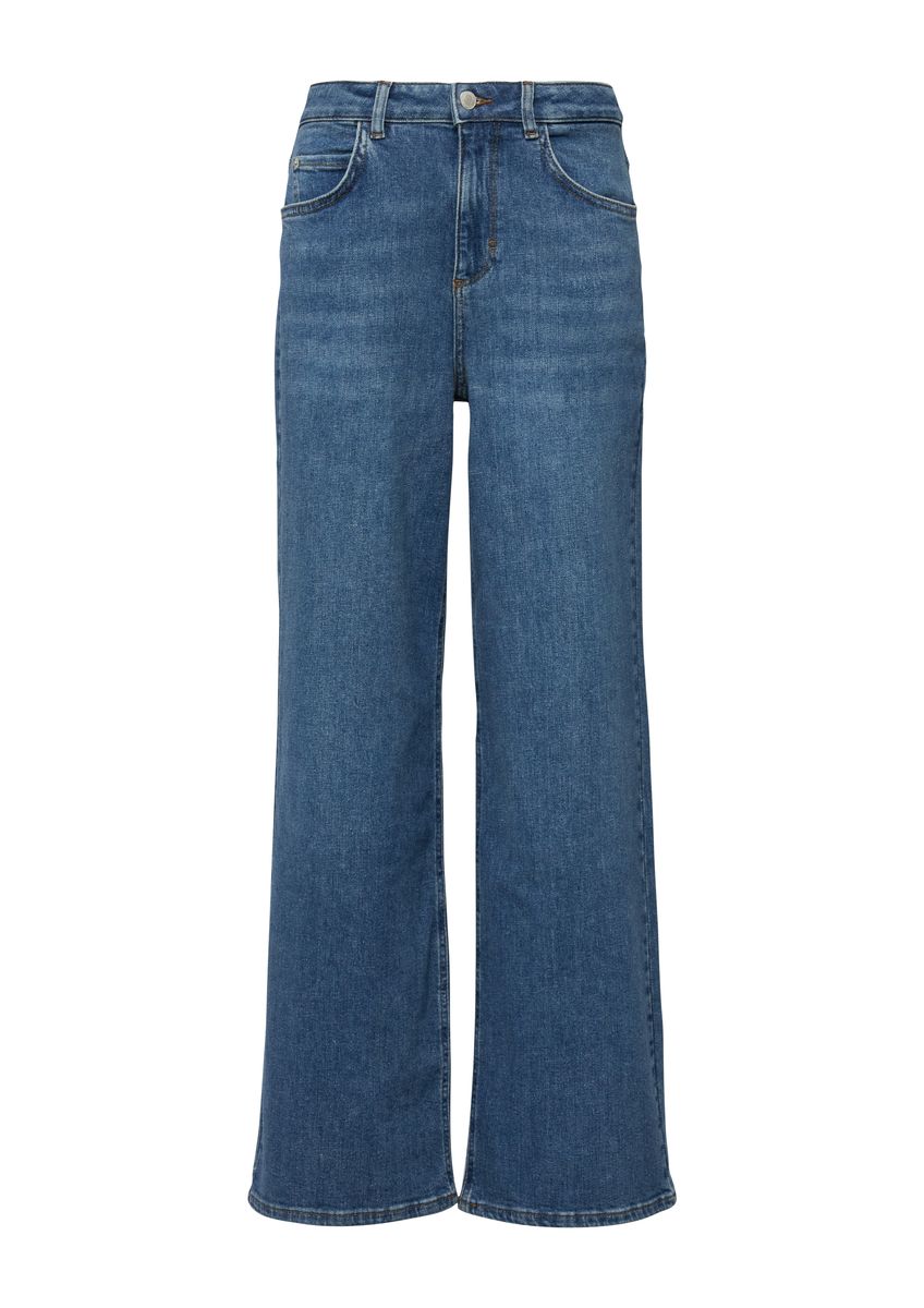 High-Waist Wide-Leg Denim-Jeans