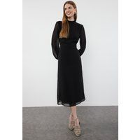 Elegantes Midikleid mit transparenten Ärmeln