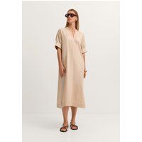 Minimalistisches Baumwollsatin-Blusenkleid