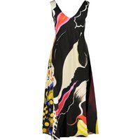 Japanisch Inspiriertes Op-Art Maxikleid