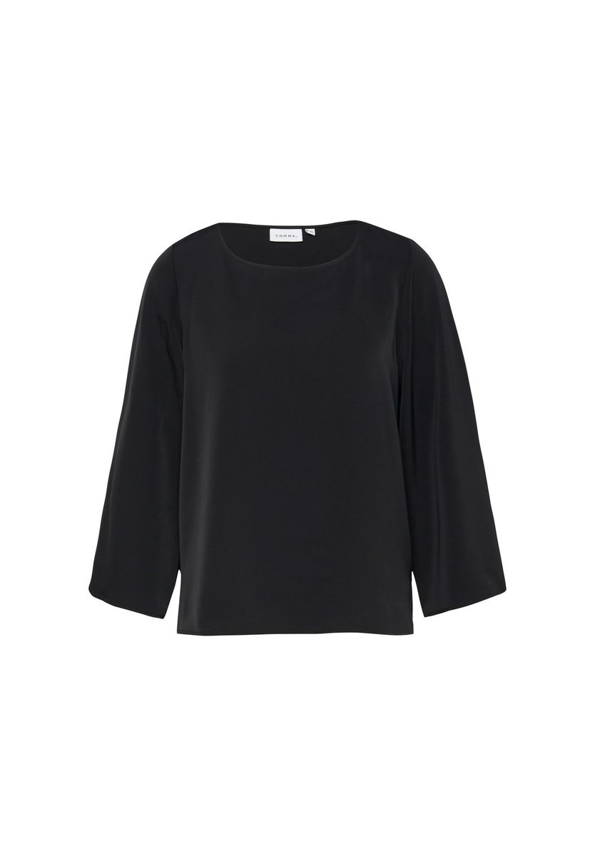 Elegante fließende Bluse mit Cape-Ärmeln