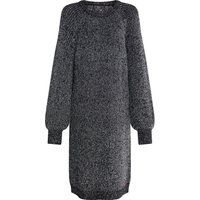 Oversized Raglan Metallic-Strickkleid