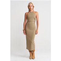 Rückenfreies Halterneck Bodycon-Midikleid