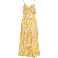 Gemustertes Midikleid mit Stufenrock