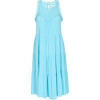 Gestuftes Midikleid mit Häkeldetails