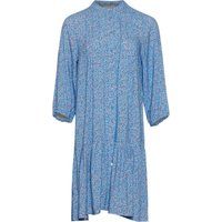 Lockeres Mini-Hemdblusenkleid mit Blumenmuster