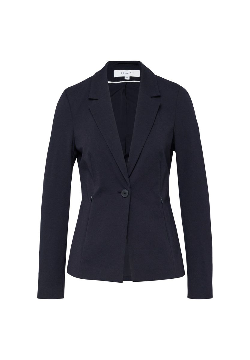 Taillierter Jersey-Blazer mit Reverskragen