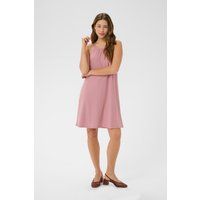 Halterneck-Minikleid in A-Linie mit Lochmuster