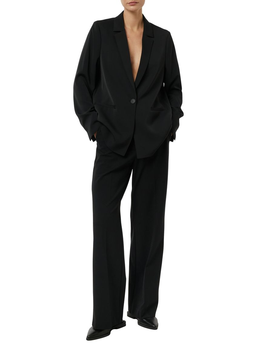 Fließender Oversize-Blazer mit Reverskragen
