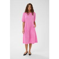 A-Linien-Midikleid mit Puffärmeln