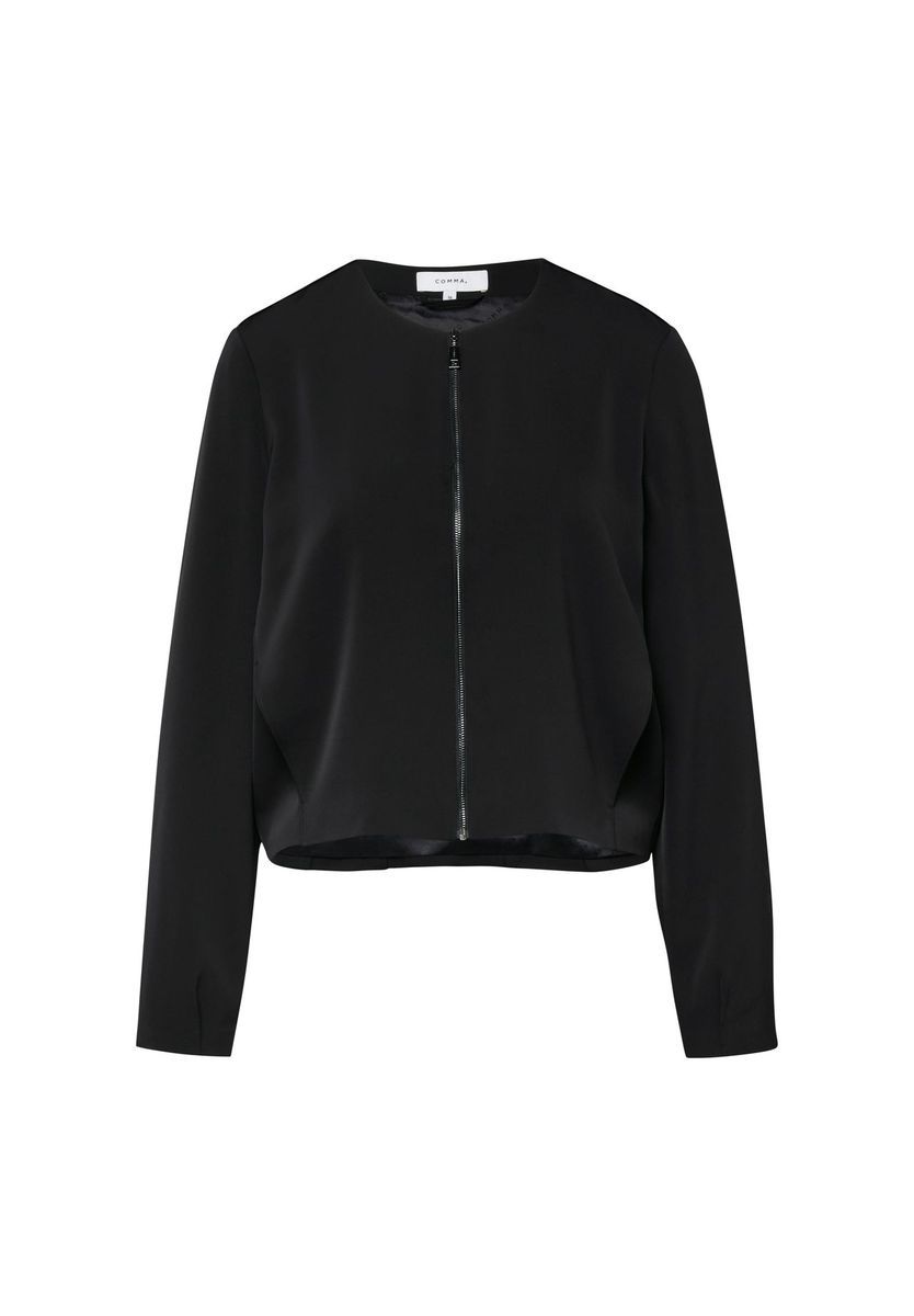 Moderne Boxy-Blousonjacke mit Reißverschluss