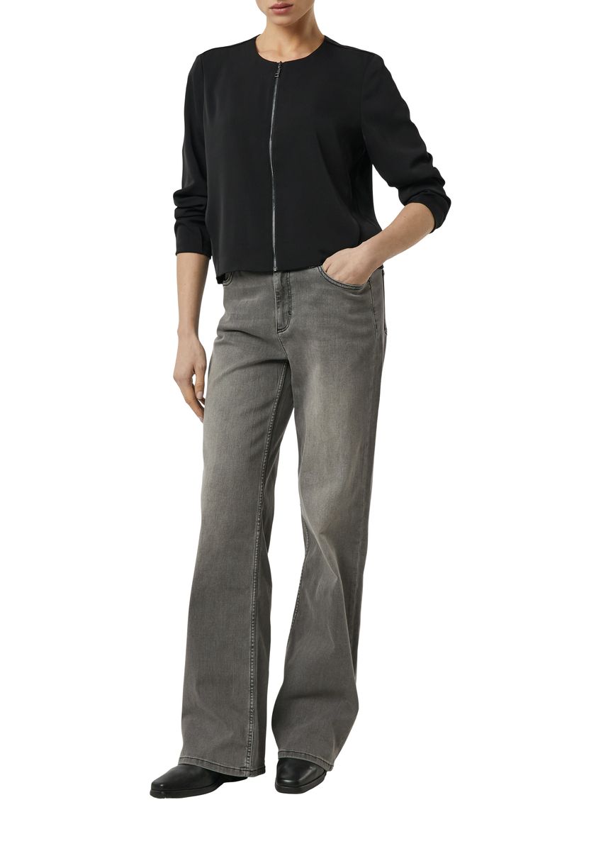 Moderne Boxy-Blousonjacke mit Reißverschluss