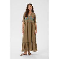 Besticktes Maxikleid in A-Linie