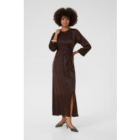 Elegantes Satin-Midikleid mit Raffung