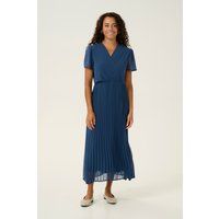Feminines Plissee-Midikleid in Wickeloptik