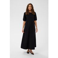 A-Linien-Maxikleid mit Puffärmeln