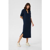 Polo-Midikleid aus Strick