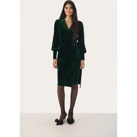 Elegantes Midi-Wickelkleid aus Samt
