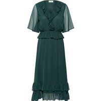 Rüschen-Midikleid mit Flatterärmeln