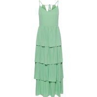Fließendes gestuftes Maxikleid
