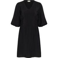 Kurzes Kleid mit gesmokter Taille