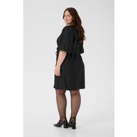 Strukturiertes A-Linien-Minikleid mit Gürtel