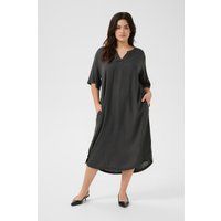 Lockeres Midikleid aus Leinenmix