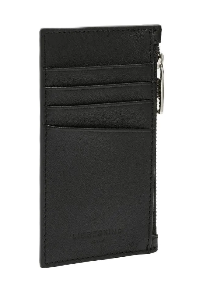 Minimalistisches genarbtes Leder-Kartenetui