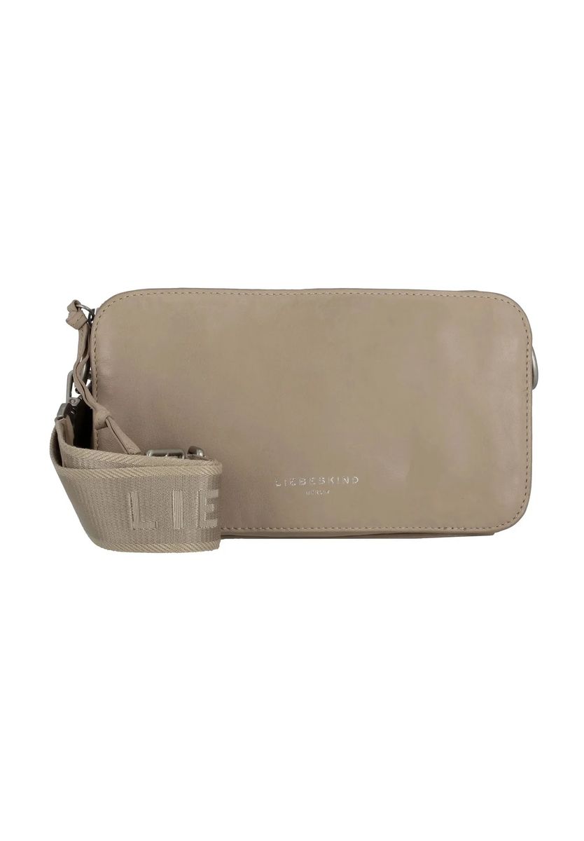 Leder-Umhängetasche mit Logo-Gurt