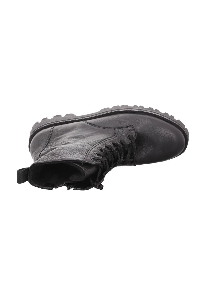 Rustikale Leder-Schnürstiefeletten