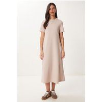 Minimalistisches Midikleid mit Kurzarm