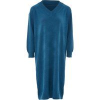 Lässiges Strick-Midikleid mit V-Ausschnitt
