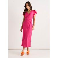 Elegantes Midikleid mit Rüschenärmeln