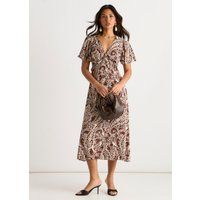 Elegantes Midikleid mit Paisleymuster