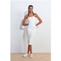 Trägerloses Bodycon-Midikleid