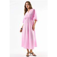 Wickel-Midikleid mit Flatterärmeln