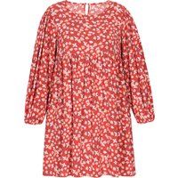 Luftiges Hängerkleid mit Blumenmuster