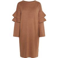Strickkleid mit gestuften Volants