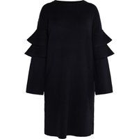 Strickkleid mit gestuften Volantärmeln