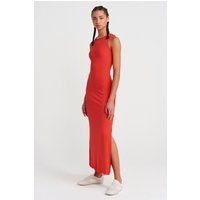 Ärmelloses Bodycon-Midi-Kleid aus Jersey