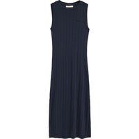 Ärmelloses Maxi-Kleid aus Rippstrick